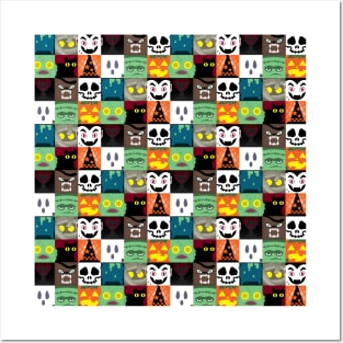 You Got the Halloween Squares Pattern! Posters and Art